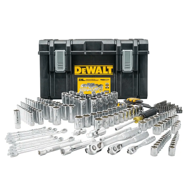 Dewalt Mechanics Tool Set (226-Piece) with TOUGHSYSTEM 22 in. Medium Tool Box, DWMT45226H
