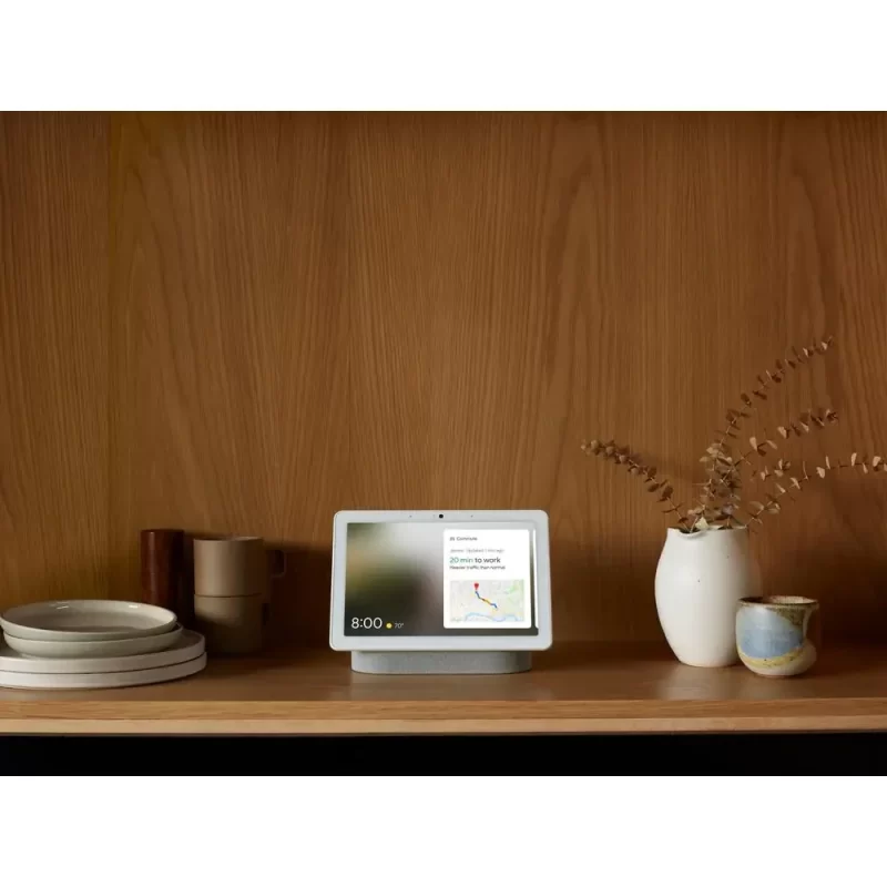Google Nest Hub Max - Smart Home Speaker and 10" Display With Google Assistant - Chalk