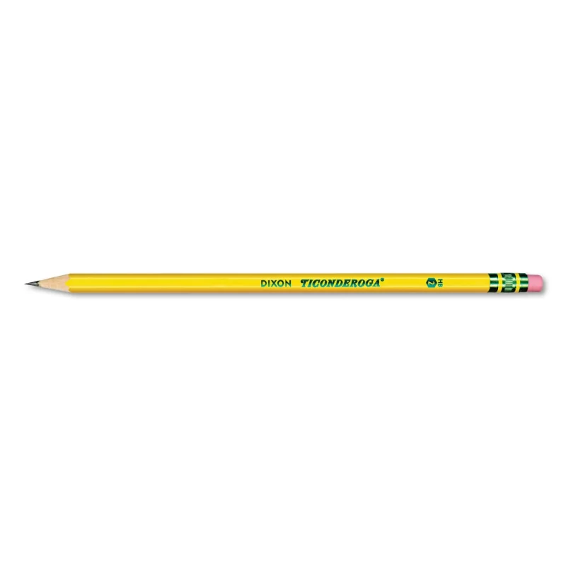 Dixon Ticonderoga Woodcase Pencil, HB #2, Yellow Barrel, 96ct., Pack Of 3
