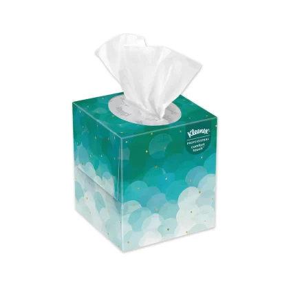 [SET OF 2] - Kleenex White Facial Tissue Pop-Up Box, 2-Ply (6 boxes/pk.)