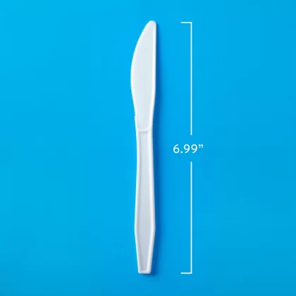 [SET OF 2] - Member's Mark Plastic Knives, Heavyweight, White (600 ct.)