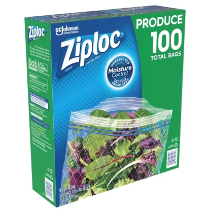 [SET OF 3] - Ziploc Produce Bags, 100 Ct./Pk.,
