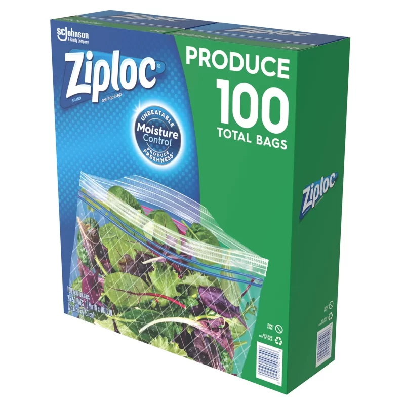 [SET OF 3] - Ziploc Produce Bags, 100 Ct./Pk.,