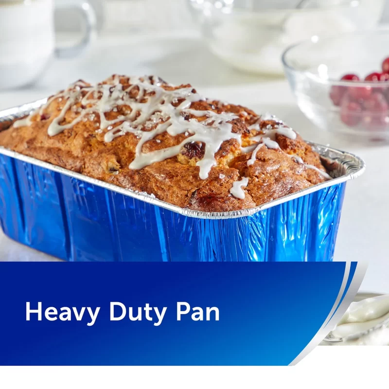 [SET OF 3] - Reynolds Kitchens Aluminum Medium Loaf Pans with Lids (12 ct./pk.),