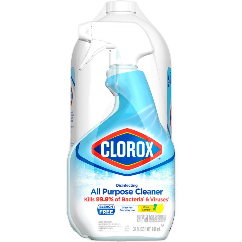 [SET OF 2] - Clorox Disinfecting All Purpose Bleach-Free Cleaner Refill, Crisp Lemon Scent (180 oz. + 32 oz./pk.)