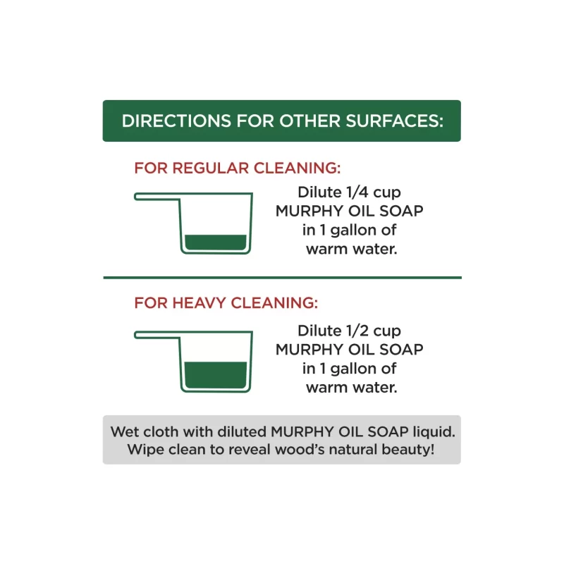 [SET OF 3] - Murphy's Oil Soap Original Wood Cleaner, Concentrated Formula (128 oz.),