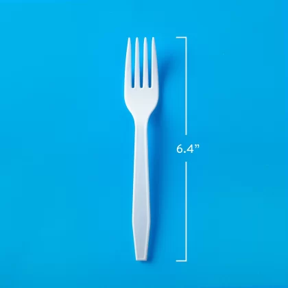 [SET OF 2] - Member's Mark White Plastic Forks (600 ct./pk.)