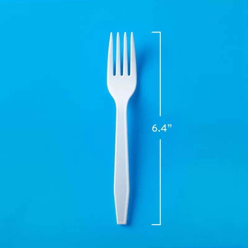[SET OF 2] - Member's Mark White Plastic Forks (600 ct./pk.)
