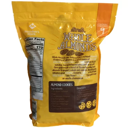 Member's Mark Natural Whole Almonds (3 lbs.), Pack Of 3