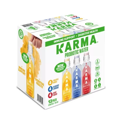 [SET OF 3] - Karma Probiotic Water Variety Pack (18 oz., 12 ct./pk.),