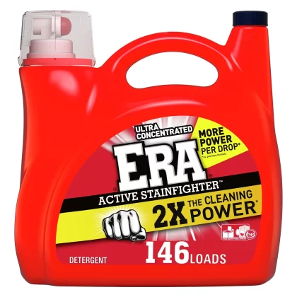 Era Active Stainfighter Ultra Concentrated Liquid Laundry Detergent (200 oz., 146 loads), Pack Of 3