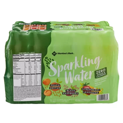 [SET OF 2] - Member's Mark Sparkling Water Variety Pack (24 bottles/pk)