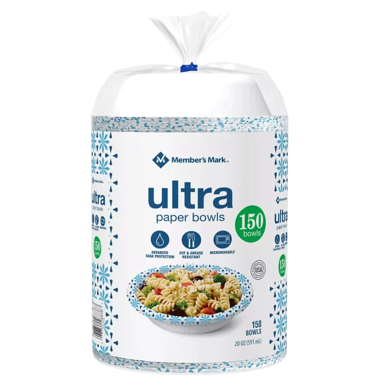 Member's Mark Ultra Soup/Salad Paper Bowls (20 oz., 150 ct.), Pack Of 3