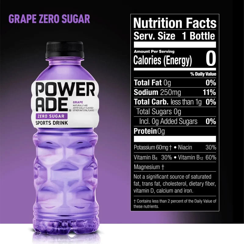 [SET OF 3] - Powerade Zero Sports Drink Variety Pack (20oz / 24ct),