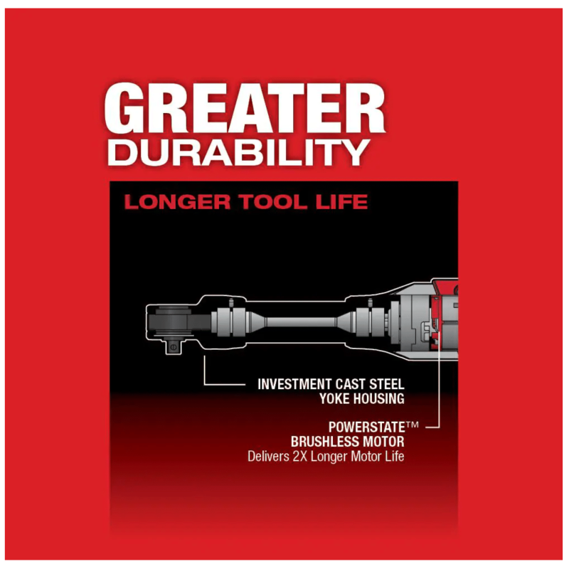 Milwaukee M12 Fuel 12-Volt Lithium-Ion Brushless Cordless 1/4 in. Extended Reach Ratchet, Tool-Only (2559-20)