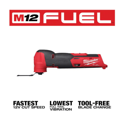 Milwaukee M12 Fuel 12-Volt Lithium-Ion Cordless Oscillating Multi-Tool, Tool-Only (2526-20)