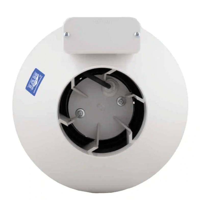 RadonAway RP145C 4 in. Inlet and Outlet Inline Radon Fan in White with 1.7 in. Maximum Operating Pressure