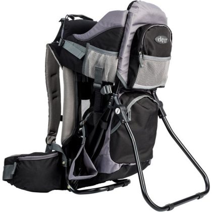 ClevrPlus Canyonero Outdoor Hiking Light Baby Carrier Backpack For Toddlers, Midnight Black