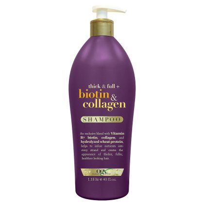 [SET OF 2] - OGX Thick & Full + Biotin & Collagen Shampoo (40 fl. oz.)