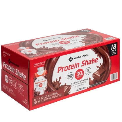 Member's Mark High Protein Chocolate Shake (11 fl. oz., 18 pk.)