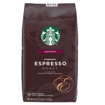 [SET OF 3] - Starbucks Whole Bean Coffee, Espresso Roast Dark (40 oz.),