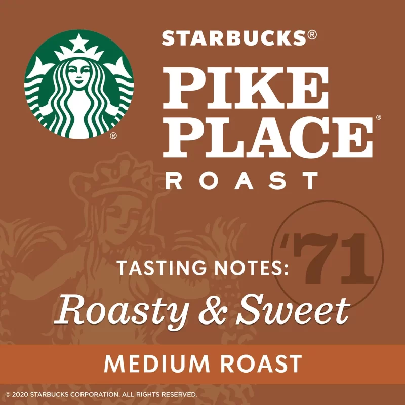 [SET OF 3] - Starbucks Pike Place Medium Roast Ground Coffee (40 oz./pk.),