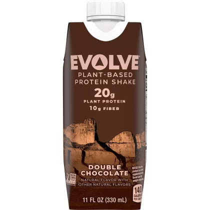 [SET OF 2] - Evolve Plant Based Protein Shake, Double Chocolate (11 fl. oz., 18 pk.)