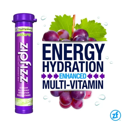 [SET OF 2] - Zipfizz Energy Drink Mix, Grape (20 ct.pk.)