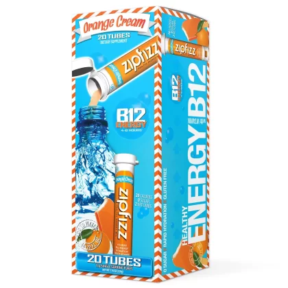 [SET OF 2] - Zipfizz Energy Drink Mix, Orange Cream (20 ct./pk.)