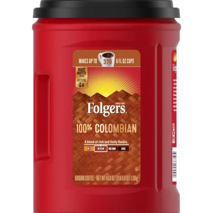 [SET OF 3] - Folgers 100% Colombian Coffee (43.8 oz.),