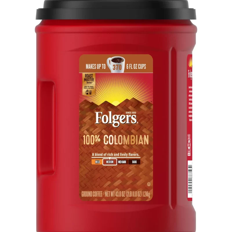 [SET OF 3] - Folgers 100% Colombian Coffee (43.8 oz.),