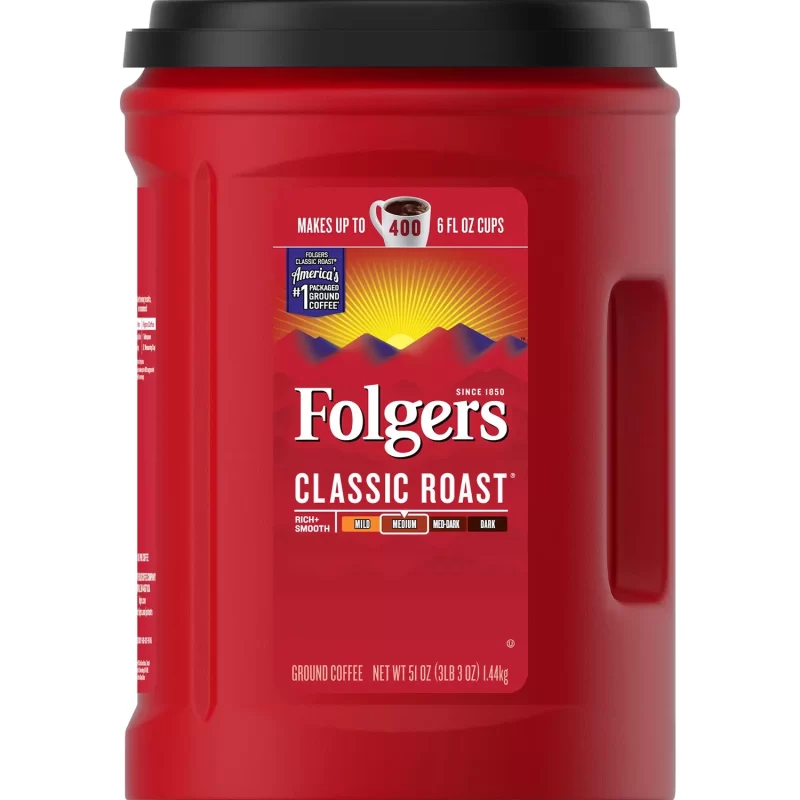 [SET OF 3] - Folgers Classic Roast Ground Coffee (51 oz./pk.),