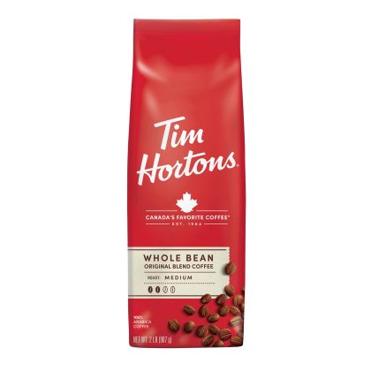 [SET OF 2] - Tim Hortons Whole Bean Coffee, Medium Roast (32 oz.)