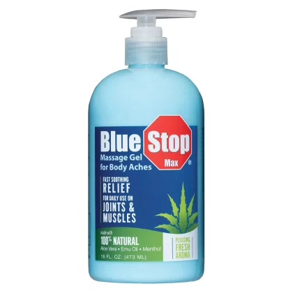 [SET OF 2] - Blue Stop Max Massage Gel for Body Aches (16 fl. oz.)