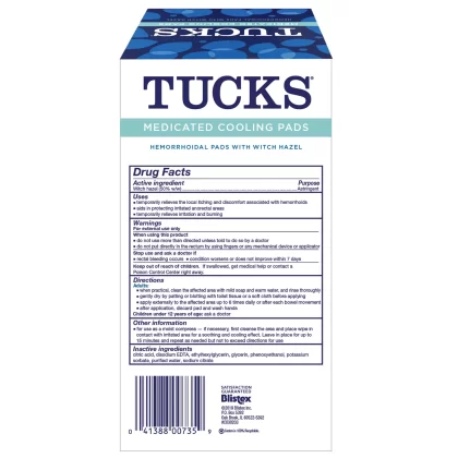 Tucks Medicated Cooling Pads (200 ct.), Pack Of 3