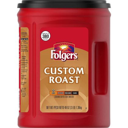 [SET OF 3] - Folgers Custom Roast Ground Coffee (48 oz.),
