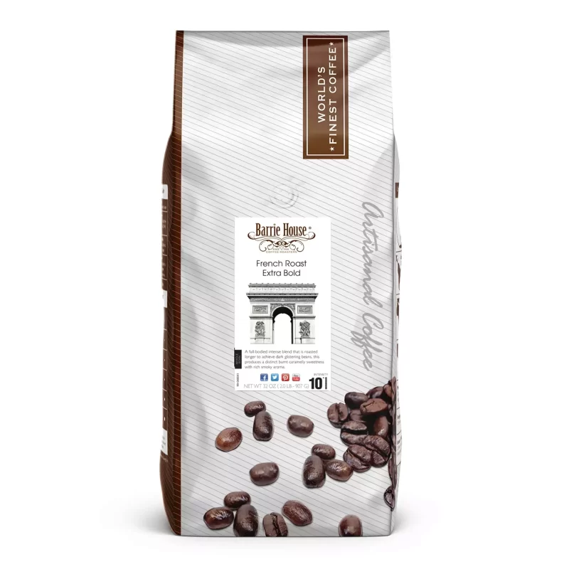 [SET OF 3] - Barrie House Whole Bean Coffee, Extra Bold French Roast (32 oz./pk.),