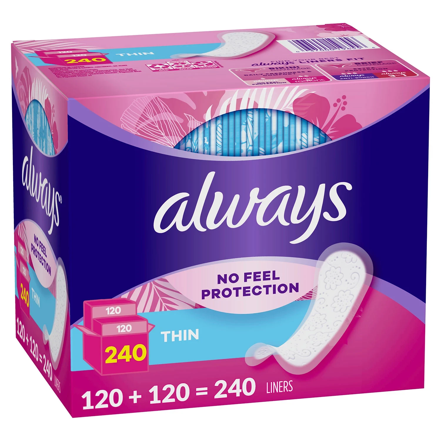 [SET OF 3] - Always Daily's Thin Liners (240 ct./pk.),
