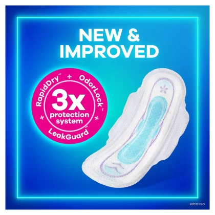 [SET OF 2] - Always Ultra Thin Pads Size 1 Regular Absorbency Unscented with Wings (96 ct./pk.)