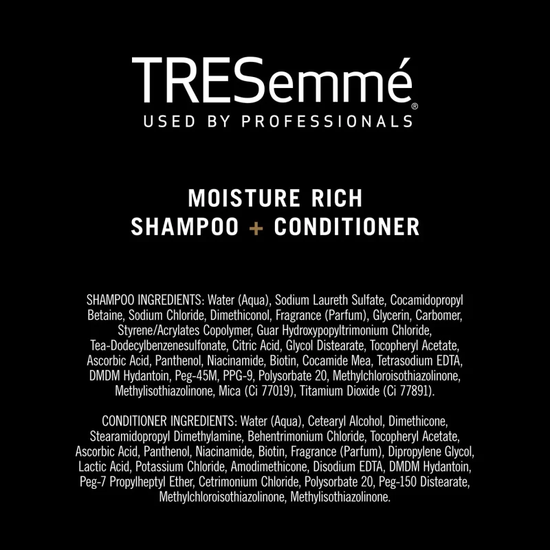 [SET OF 3] - TRESemmé Moisture Rich Shampoo & Conditioner Value Pack (2ct./pk.),