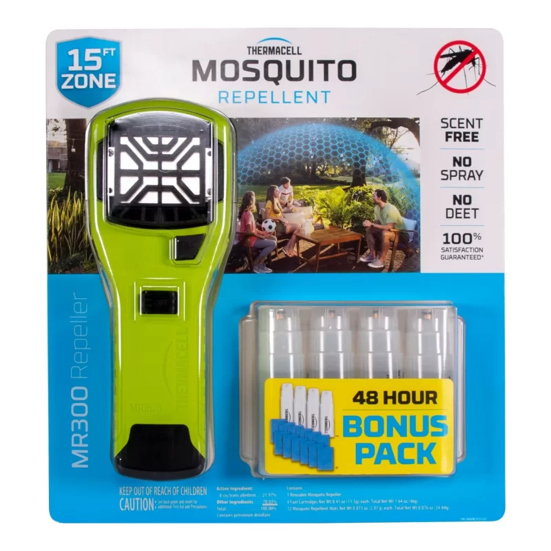 Thermacell Portable Mosquito Repeller Bonus Pack, Green