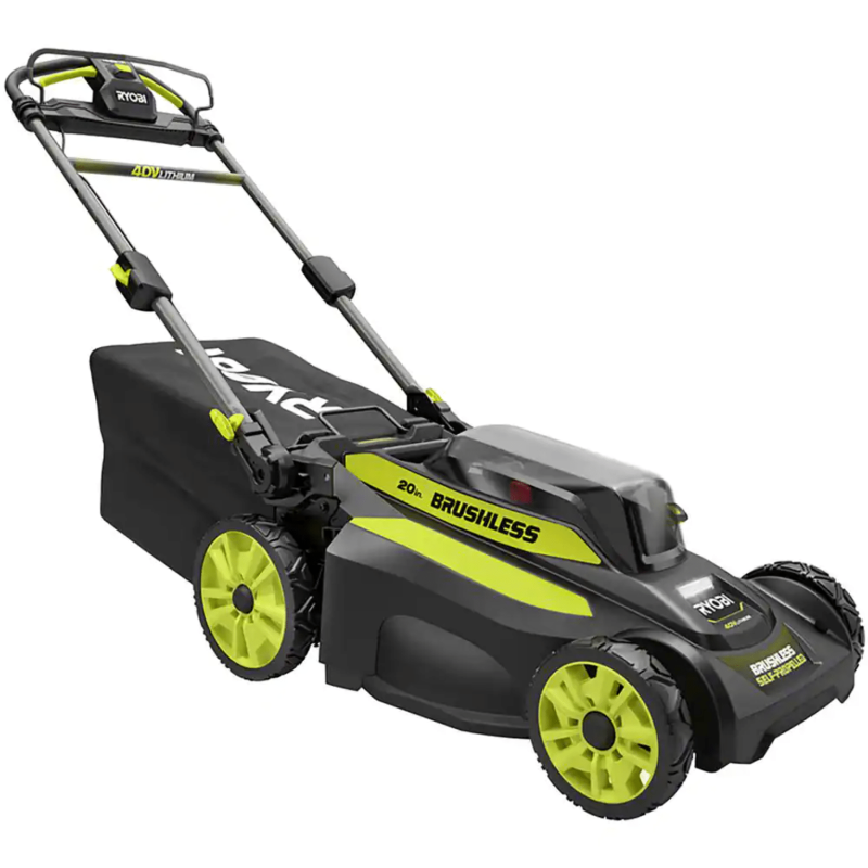 Ryobi 40V Brushless 20 in. Battery Walk Behind Self-Propelled Lawn Mower (Tool Only)