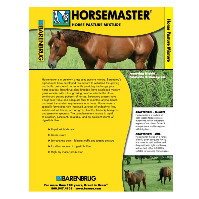 Barenbrug 25 lb. Horse Master Grass Seed Mix