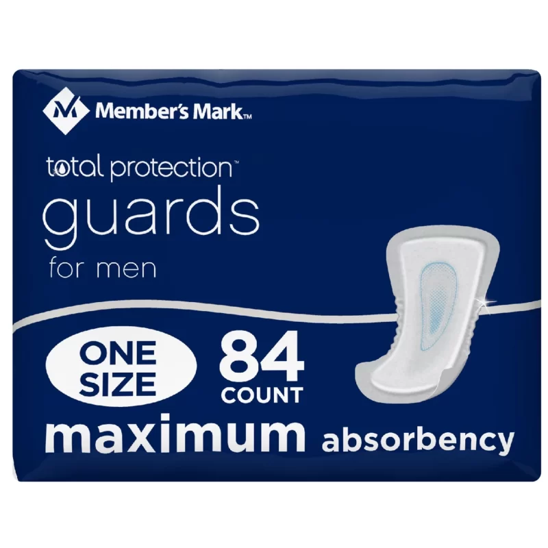 Member's Mark Total Protection Guards for Men (84 ct./pk.), Pack of 2