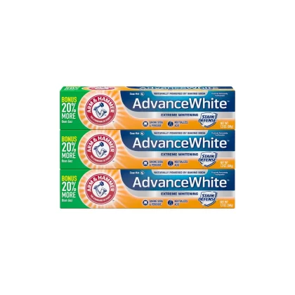 Arm & Hammer Advance White Extreme Whitening Toothpaste (7.2 oz., 3 ct.), Pack Of 3