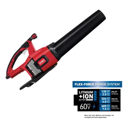 Toro 120 MPH 605 CFM 60-Volt Max Lithium-Ion Brushless Cordless Leaf Blower - Battery and Charger Not Included