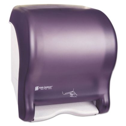 San Jamar Smart Essence Electronic Roll Towel Dispenser, Black - SJMT8400TBK