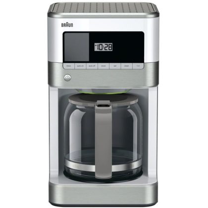 Braun Stainless Steel 12 Cup Drip Coffee Maker, KF6050WH