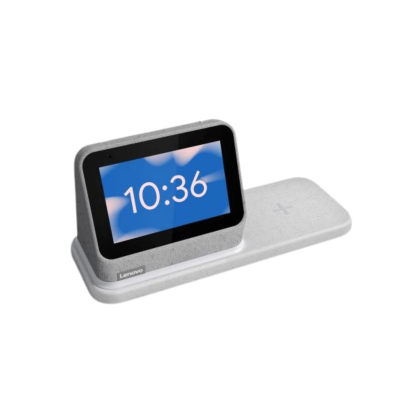 Lenovo Smart Clock 2 with Wireless Charging Dock - Heather Grey