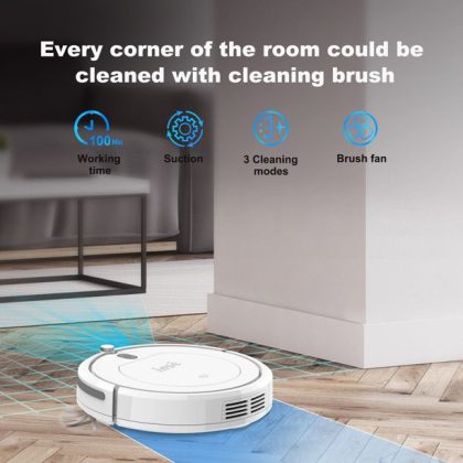 Inse E3 Robot Vacuum With 2000Pa Strong Suction, Quiet, Slim Smart Robotic Vacuum Cleaner